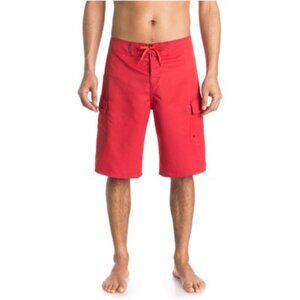 Quiksilver - Mens Manic Boardshorts, size 38 US mens, color red.